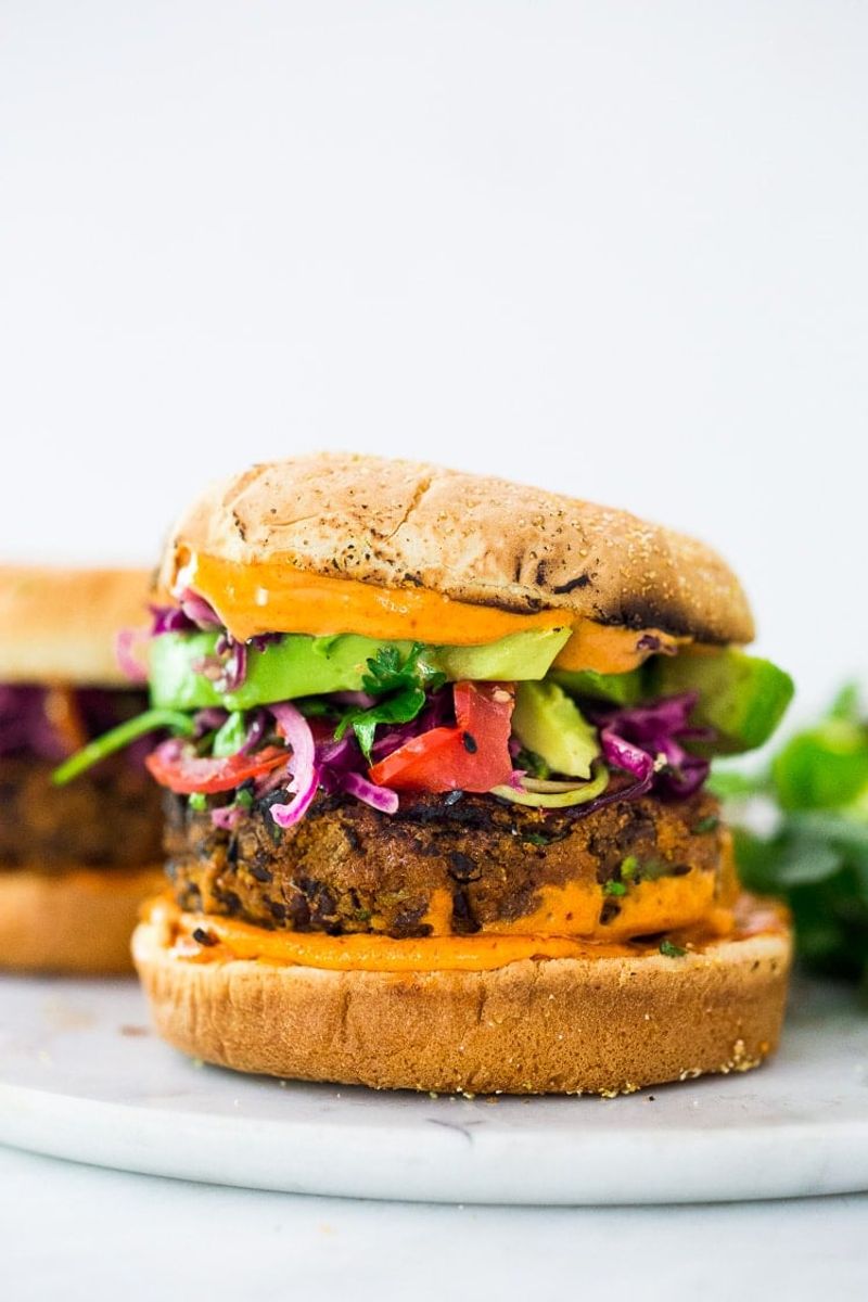 Black Bean Burgers with Chipotle Mayo