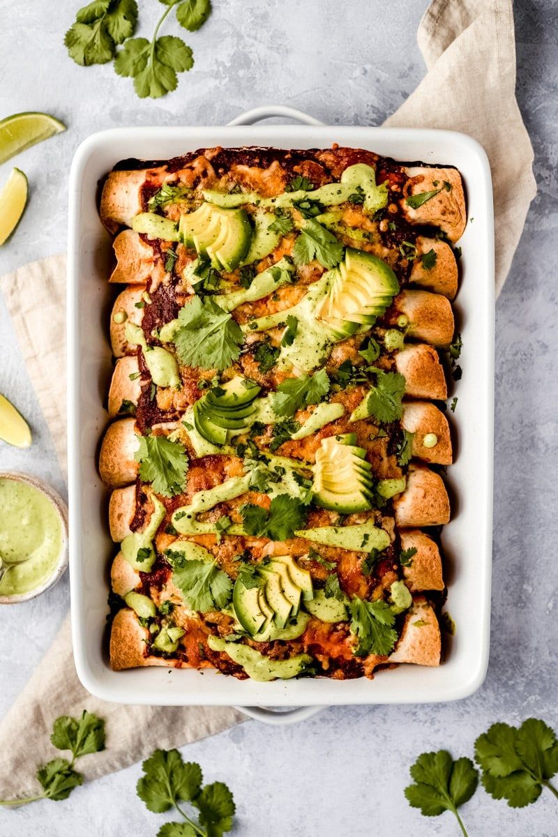 Black Bean and Sweet Potato Enchiladas