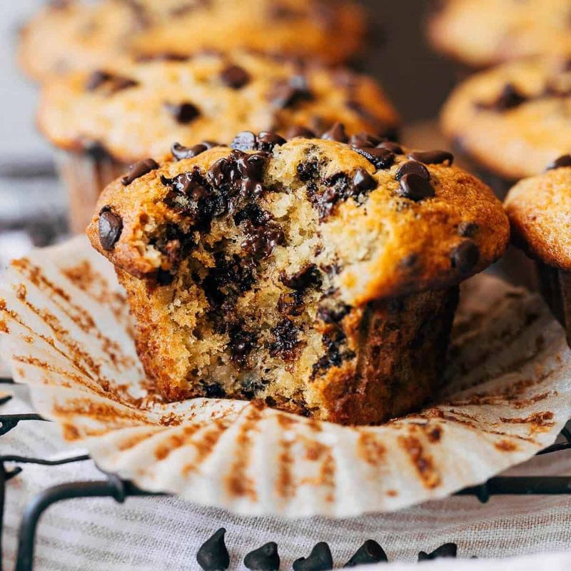Chocolate Chip Banana Bread Muffins