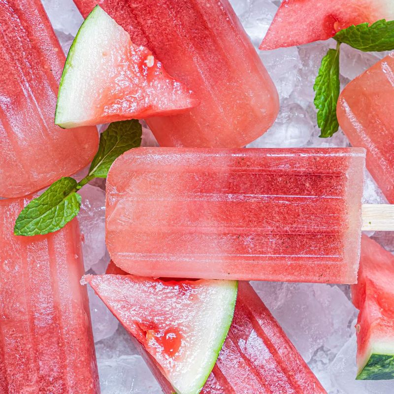 Watermelon Mint Popsicles