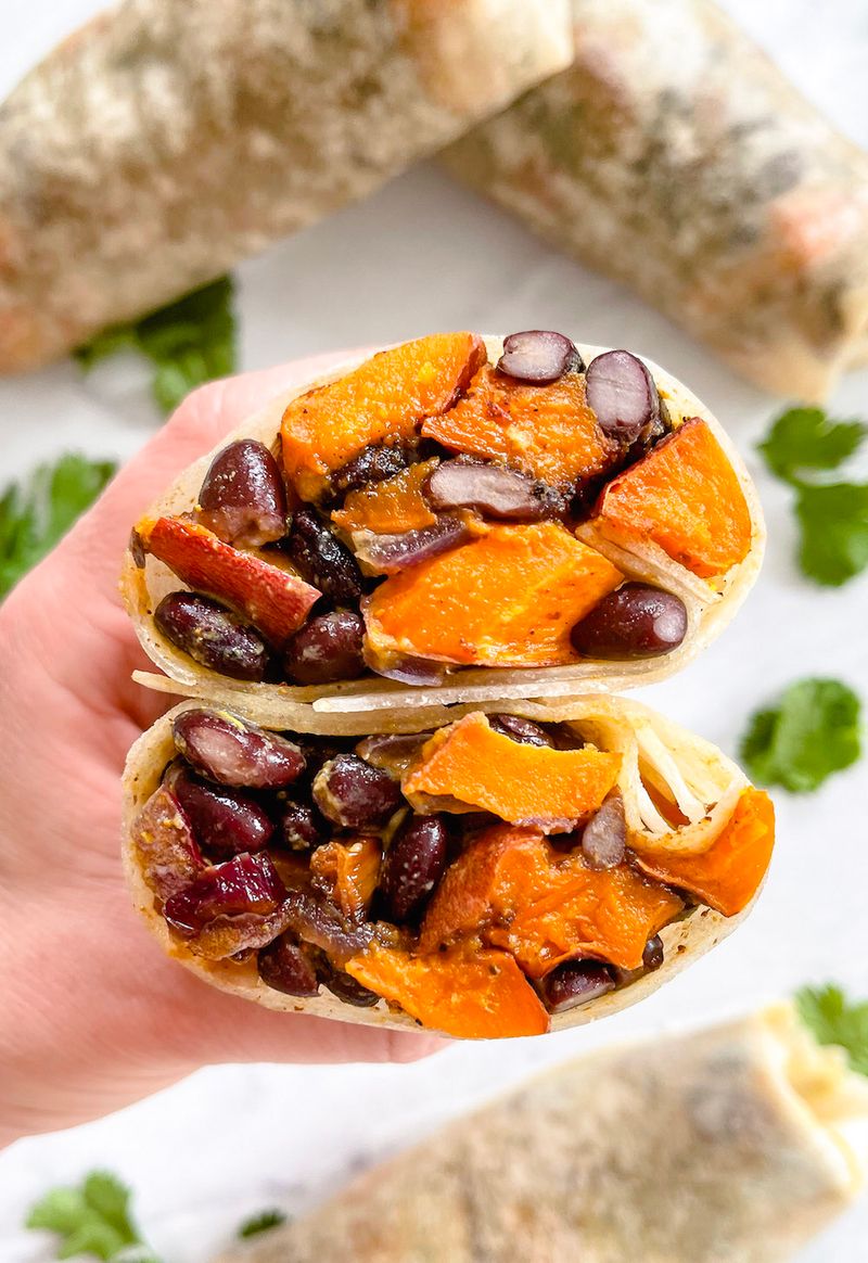 Sweet Potato and Black Bean Burrito