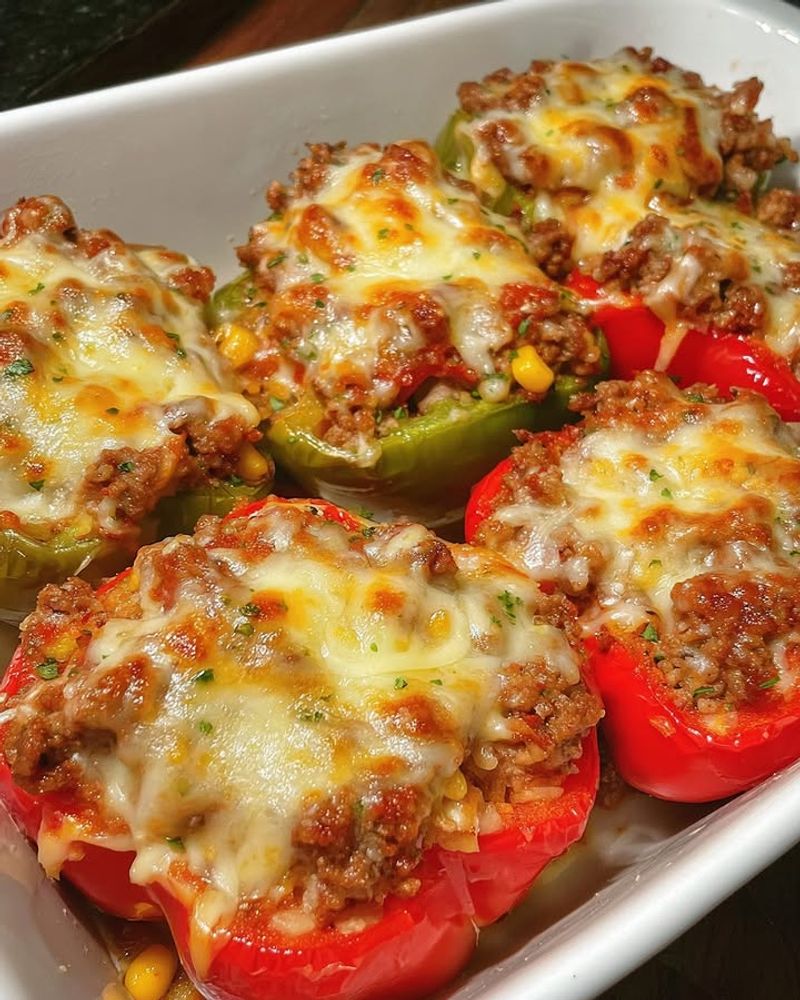 Cheesy Stuffed Bell Peppers