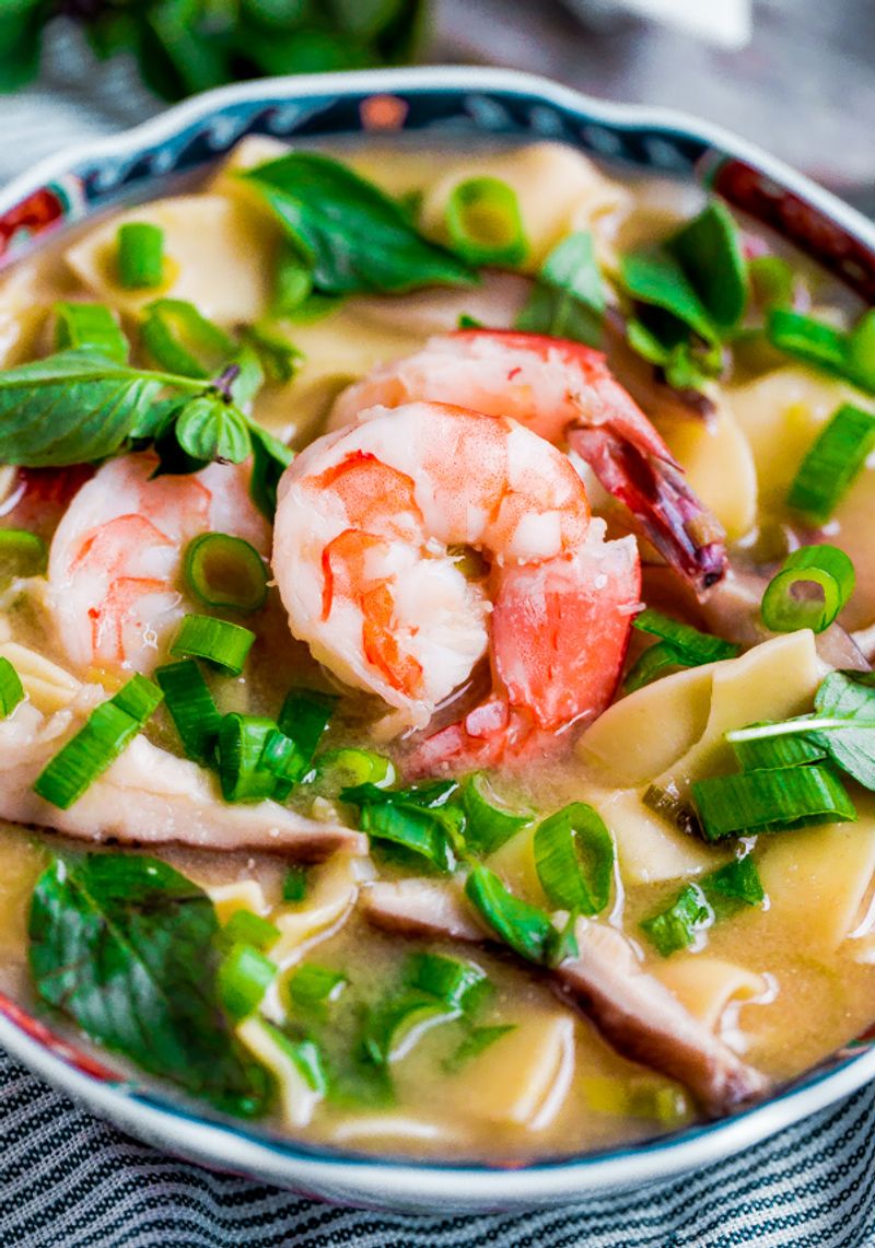 Shrimp and Ginger Miso Soup