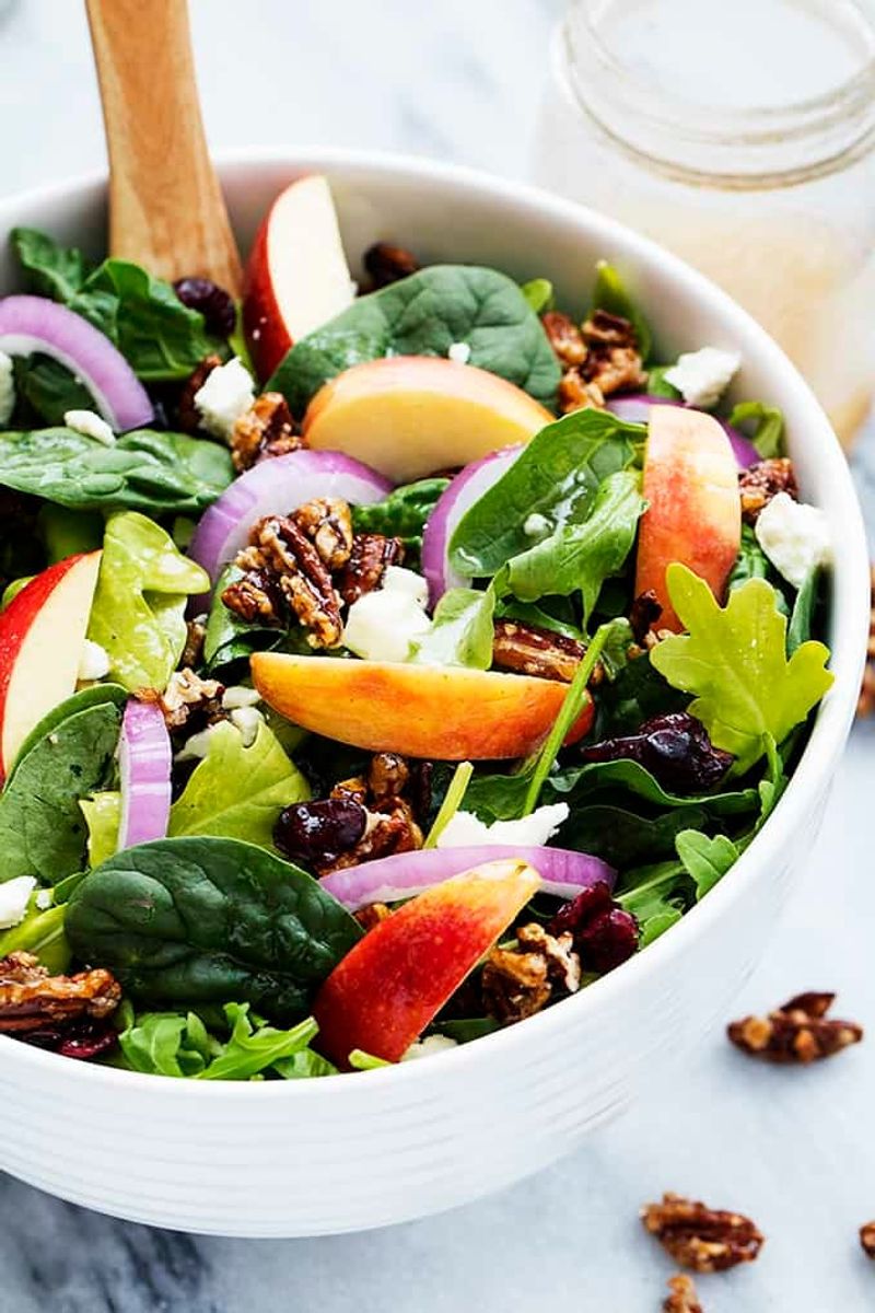 Apple, Cheddar, and Candied Pecan Salad