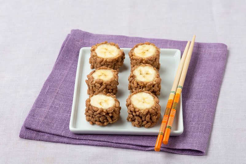 Peanut Butter Banana Sushi Rolls