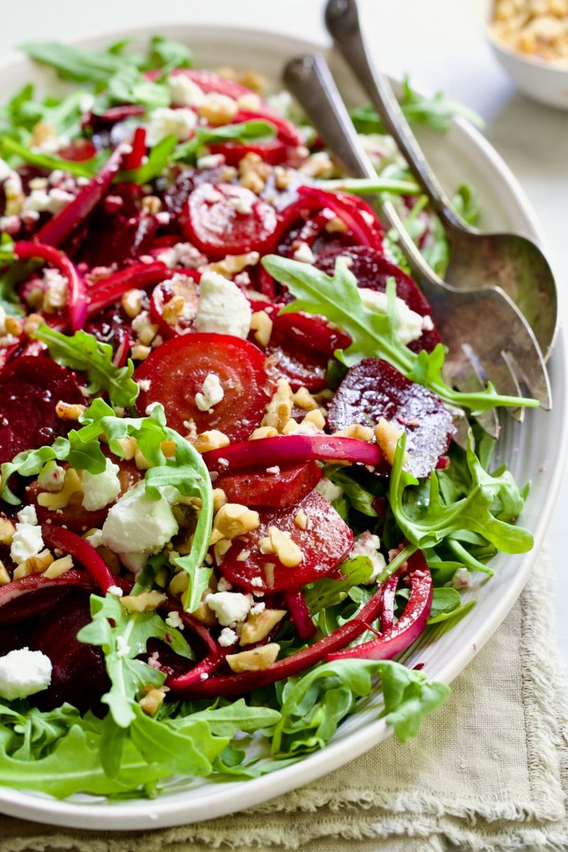 Roasted Beet and Chocolate Salad
