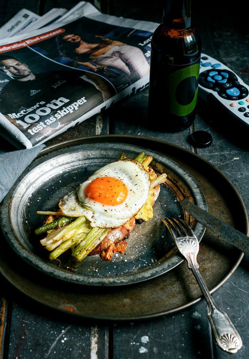 Fried Leeks with Eggs