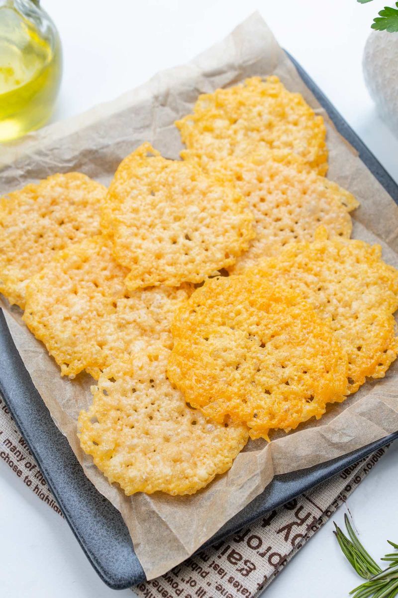 Bake Crispy Cheese Crisps as a Topping or Snack