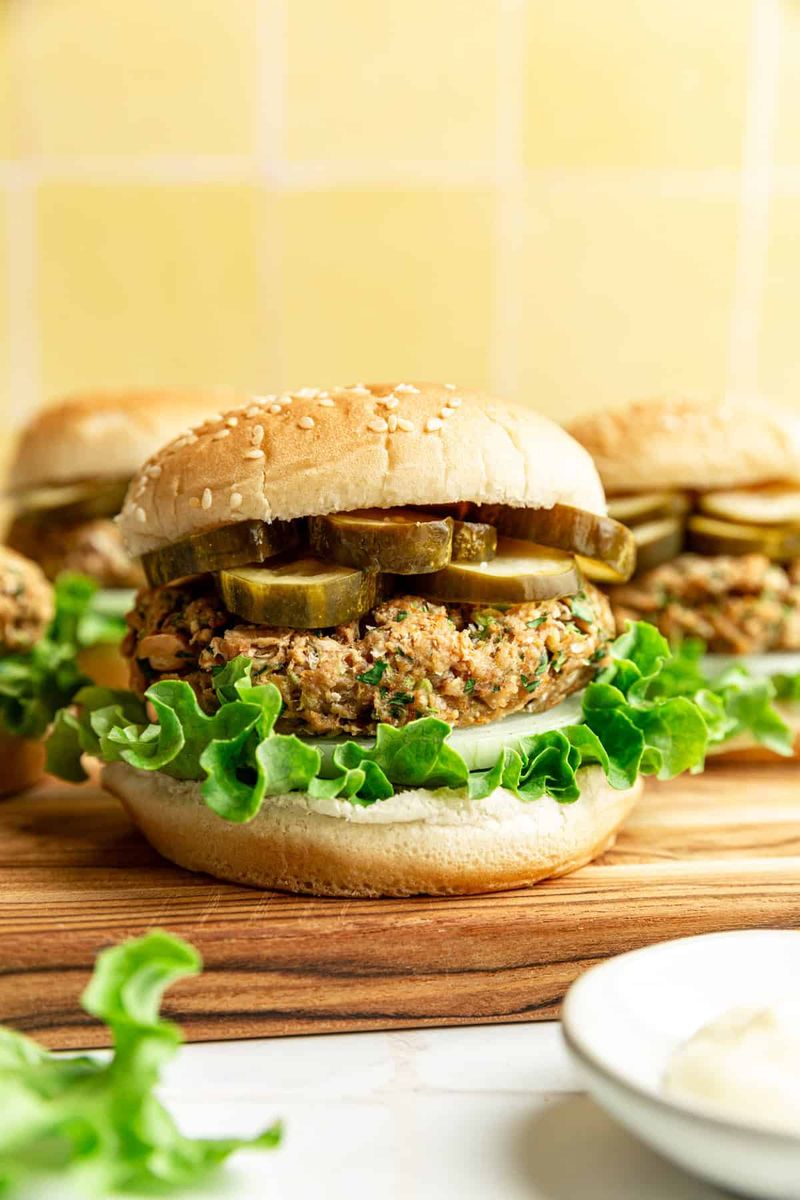 White Bean Veggie Burgers