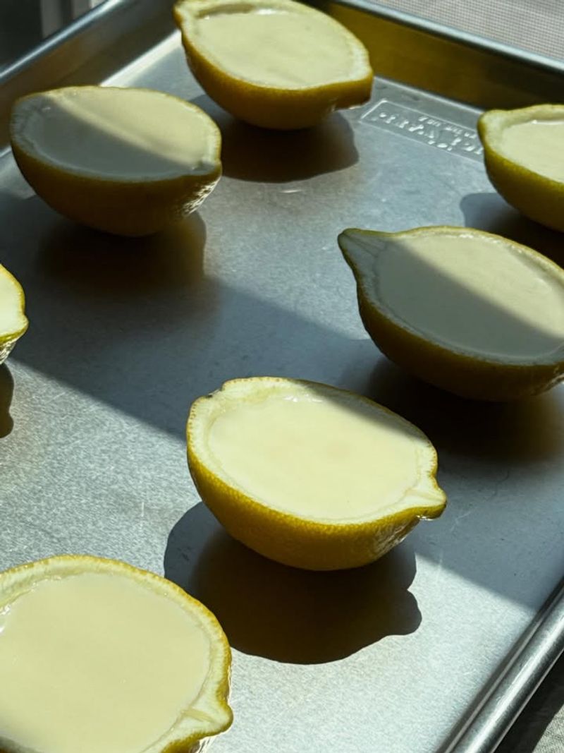 Lemon Posset in a Small Ceramic Bowl