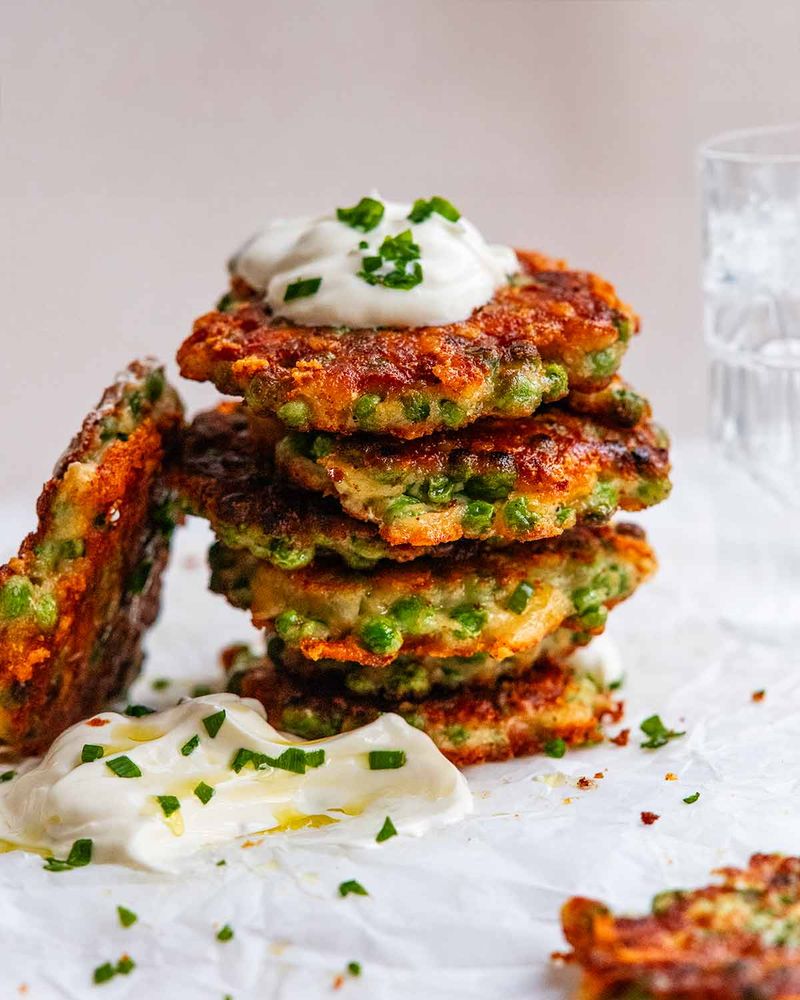 Pea and Ricotta Fritters