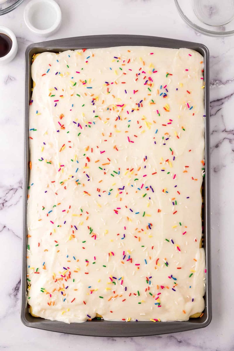Sheet Pan Vanilla Cake