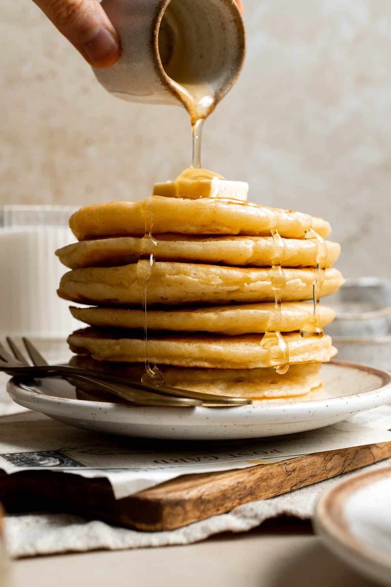 Honey and Black Pepper Ricotta Pancakes