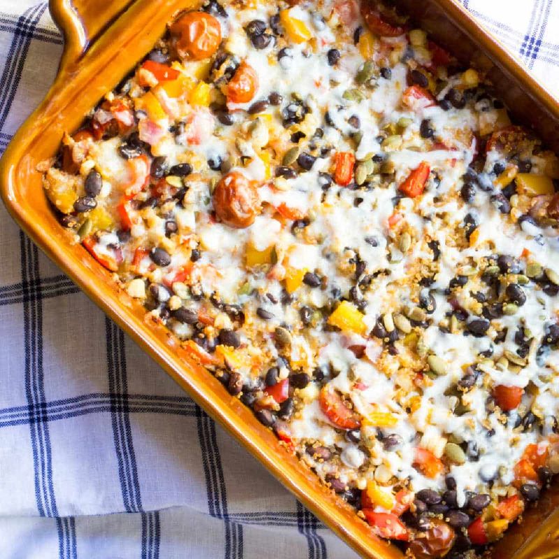 Quinoa and Black Bean Bake