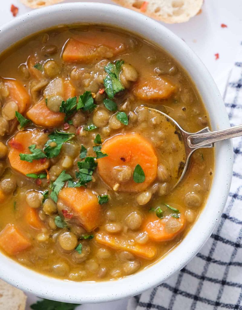 Spiced Carrot and Red Lentil Dahl