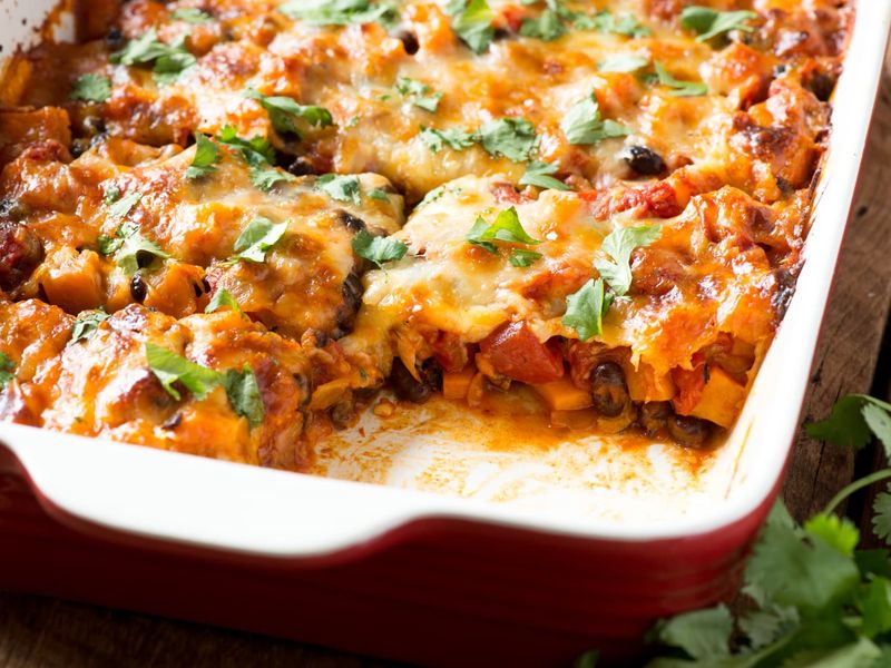 Sweet Potato and Black Bean Casserole