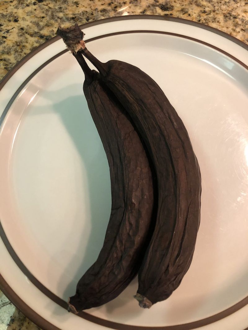 Use Overripe Bananas (The Blacker, the Better)