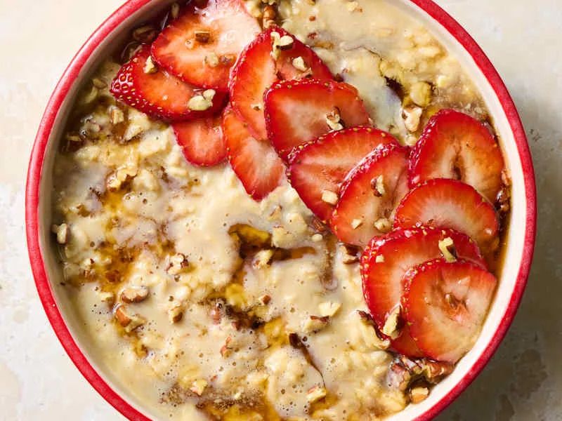 Fresh Strawberries and Honey Drizzle