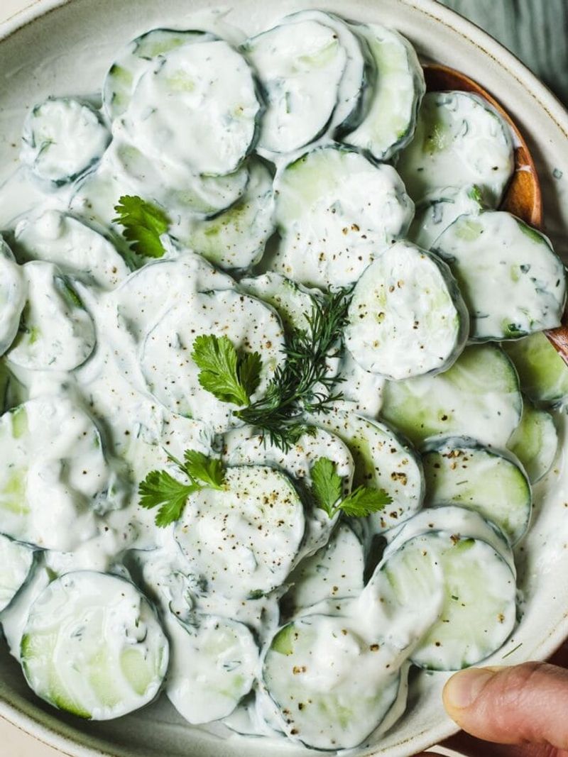 Cucumber, Dill, and Toasted Sunflower Seed Bowl