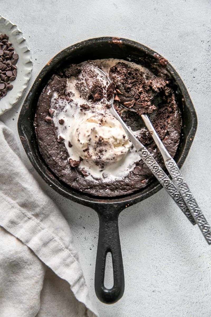 Two-Serving Skillet Brownie
