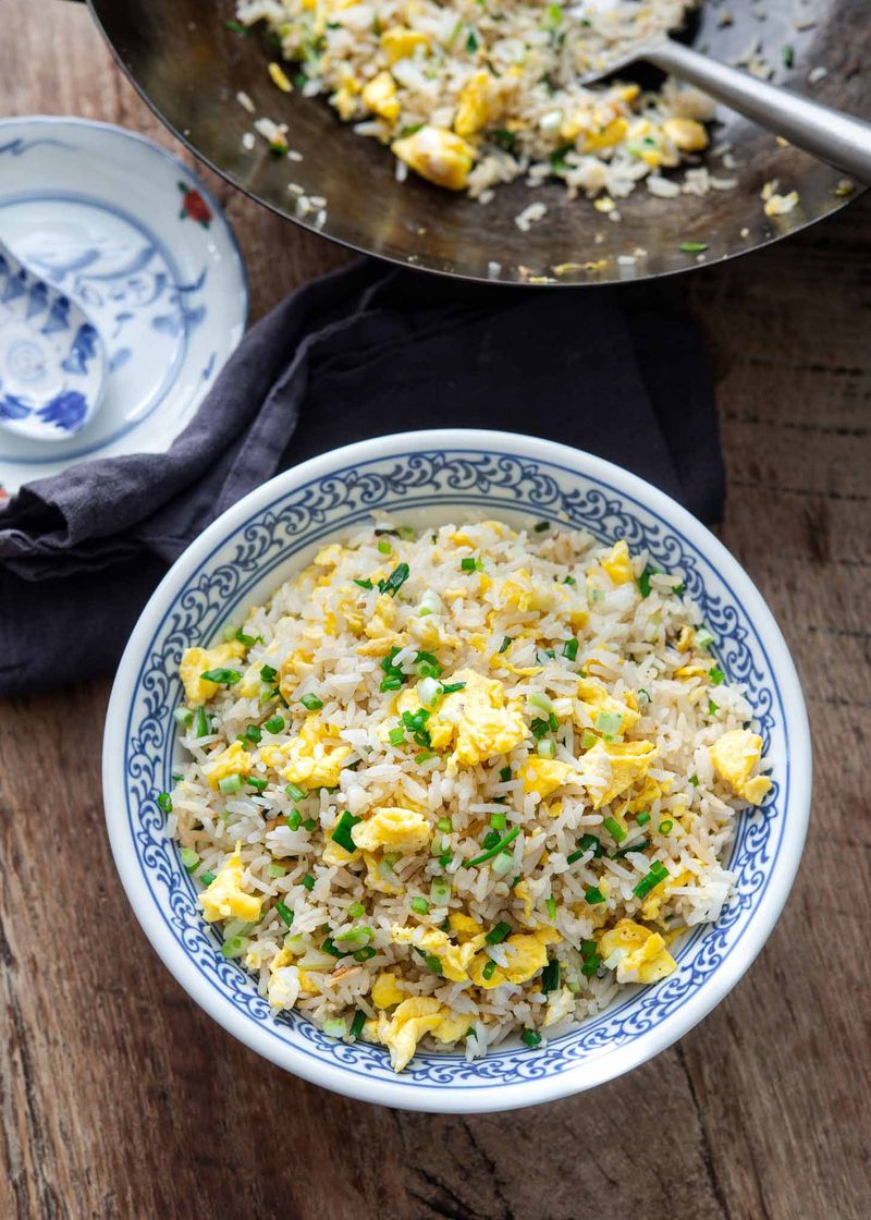 Egg Fried Rice from Leftover Takeout