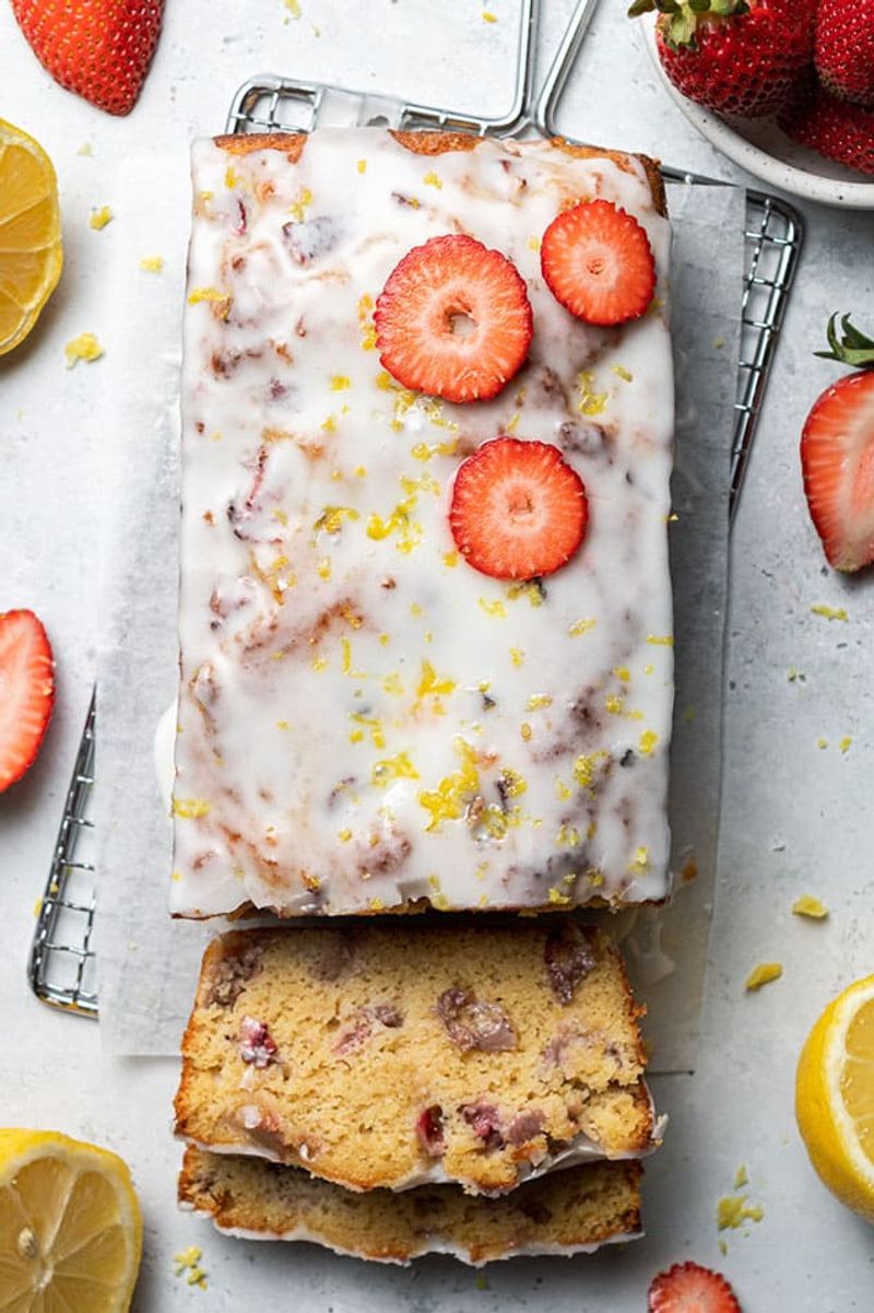 Strawberry Lemon Loaf Cake