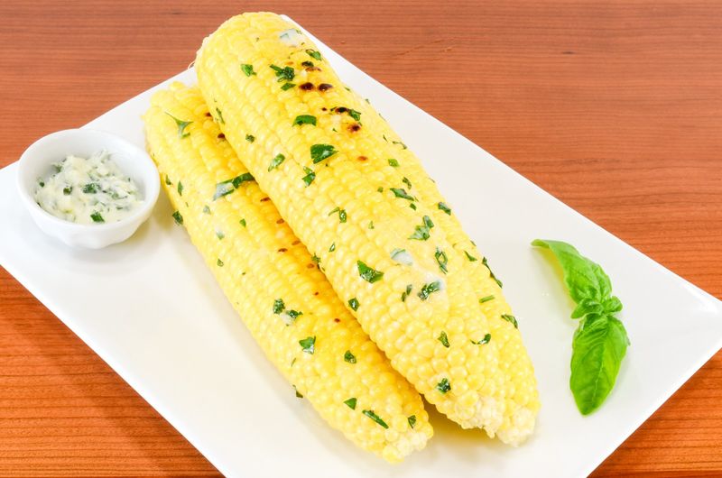 Classic Grilled Sweetcorn with Herb Butter