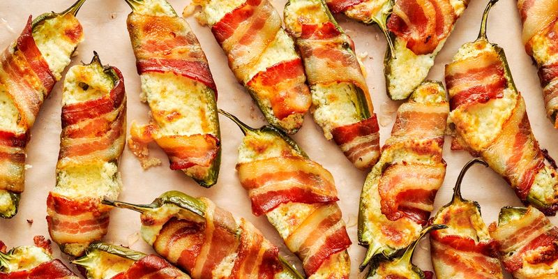 Smoky Bacon-Wrapped Jalapeño Poppers