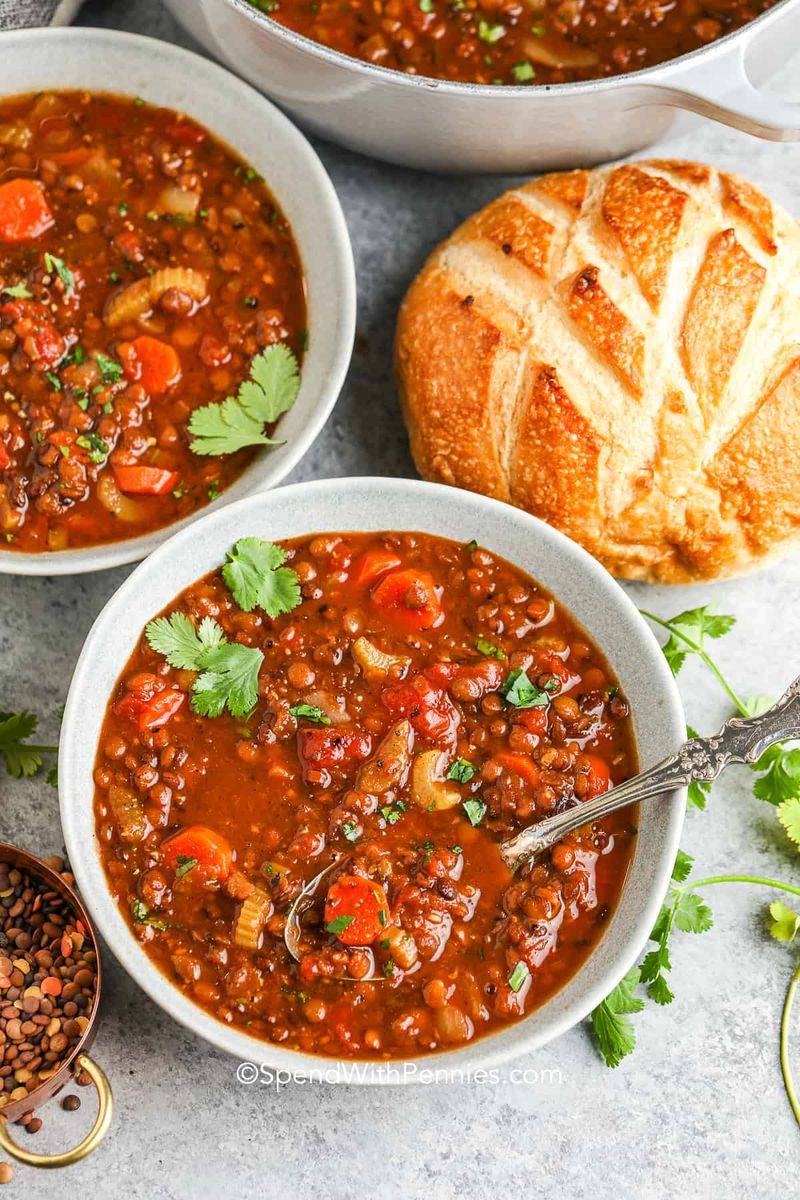 Slow-Cooked Lentil Soup