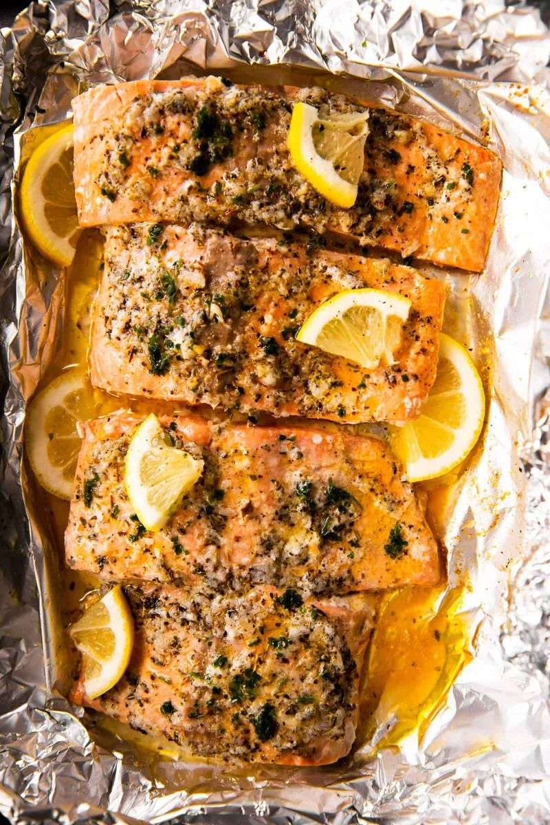Lemon Butter Baked Salmon