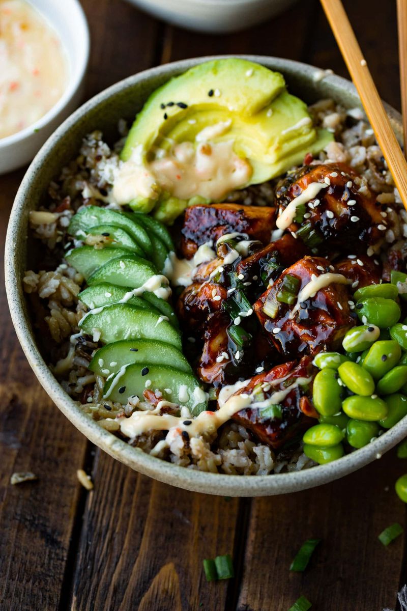Teriyaki Salmon Rice Bowl