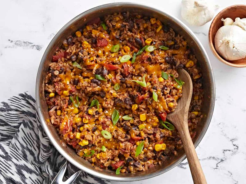 Spicy Lentil and Brown Rice Bowl