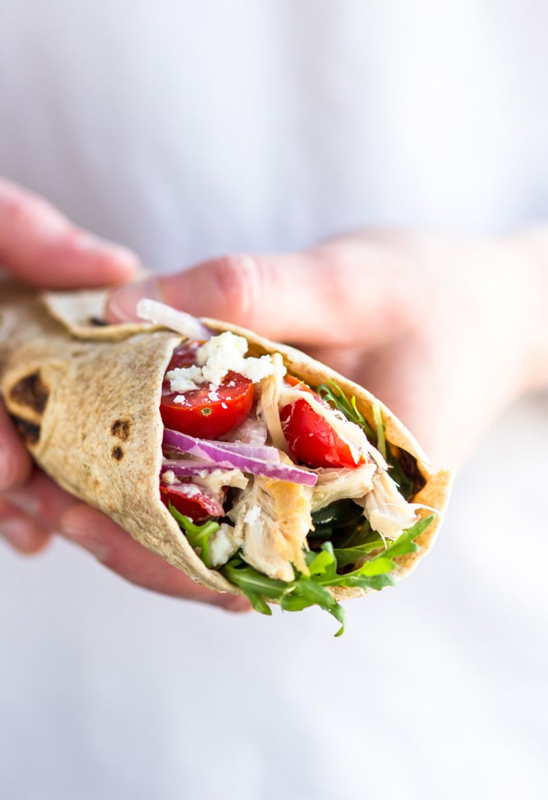 Greek Yogurt Chicken Salad Wrap