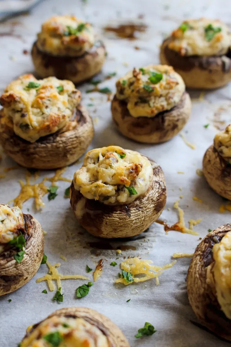 Classic Cream Cheese and Herb Stuffed Mushrooms