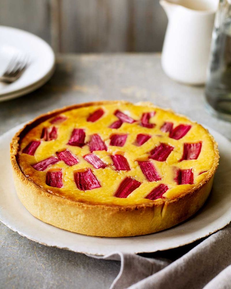 Rhubarb and Custard Tart