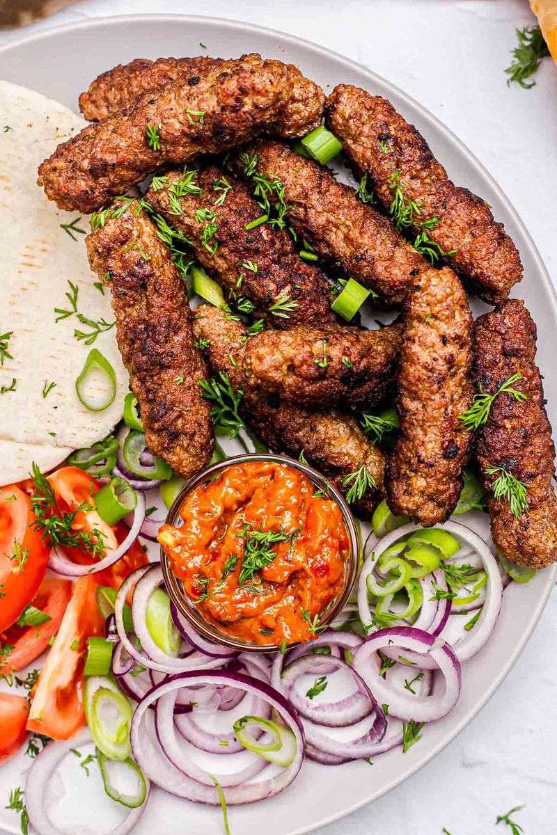 Cevapi (Grilled Minced Meat Sausages)