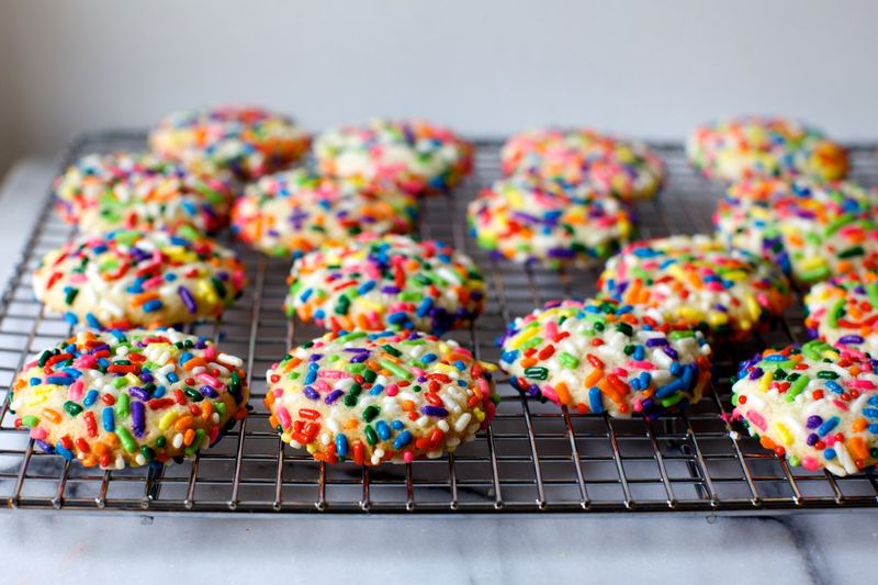 Rainbow Sprinkle Sugar Cookies