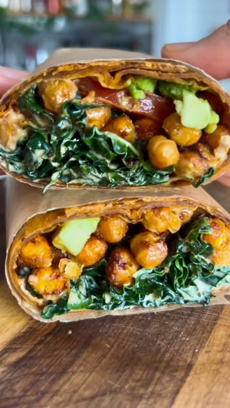 Crispy Chickpea Wraps