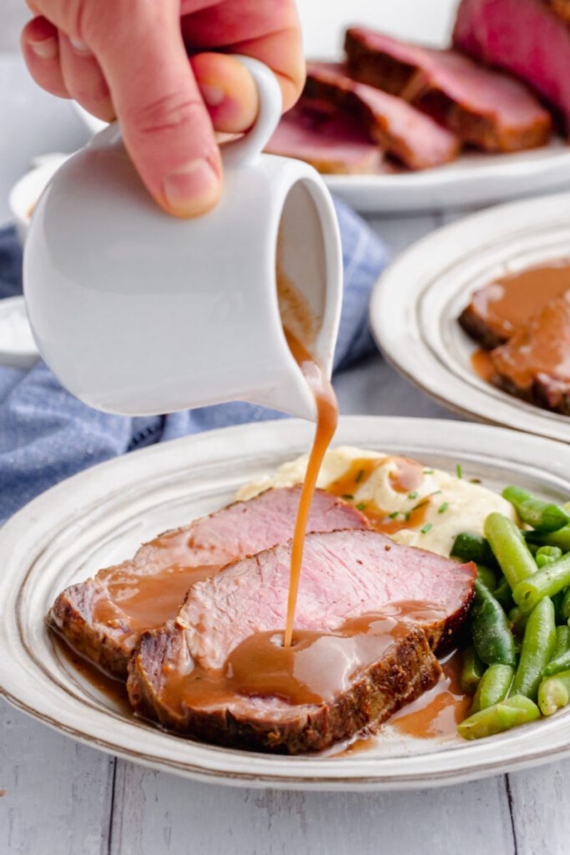 Classic Roast Beef with Pan Dripping Gravy
