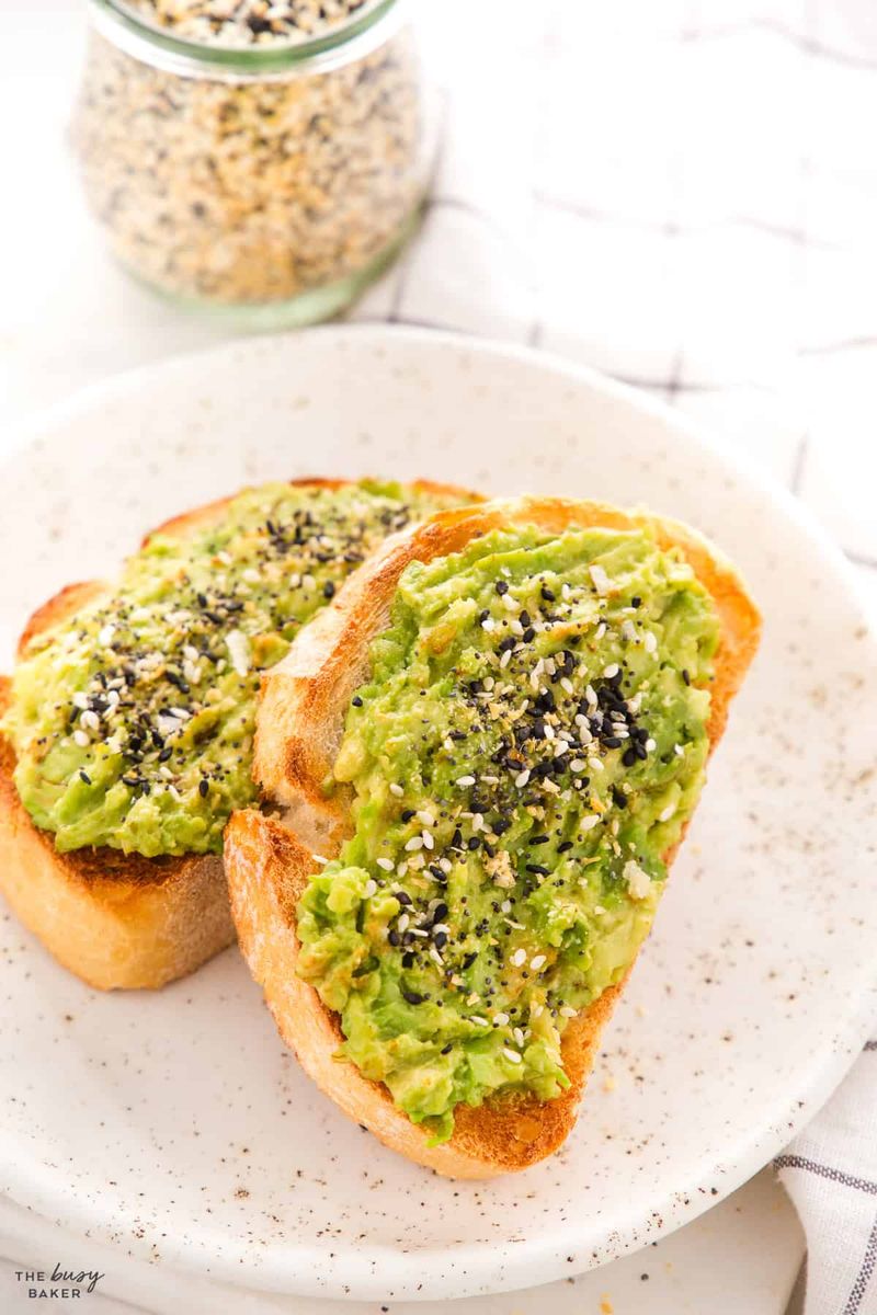 Avocado and Everything Bagel Seasoning Toast