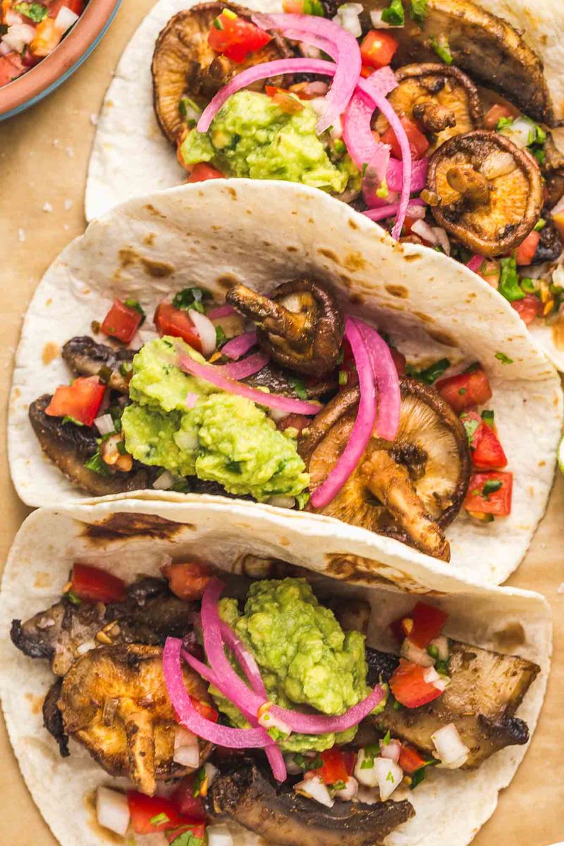 Mushroom Tacos With Spiced Filling