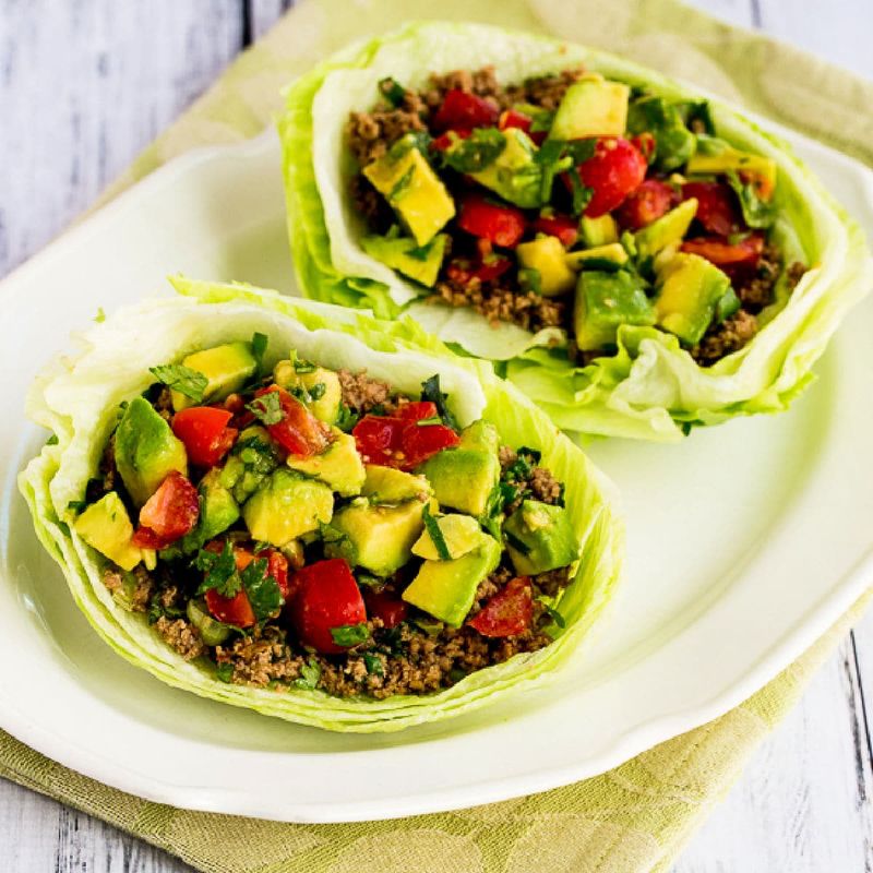Turkey and Avocado Lettuce Wrap
