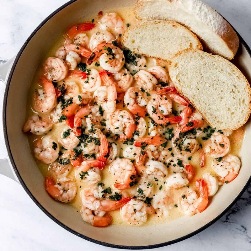 Garlic Butter Shrimp Skillet