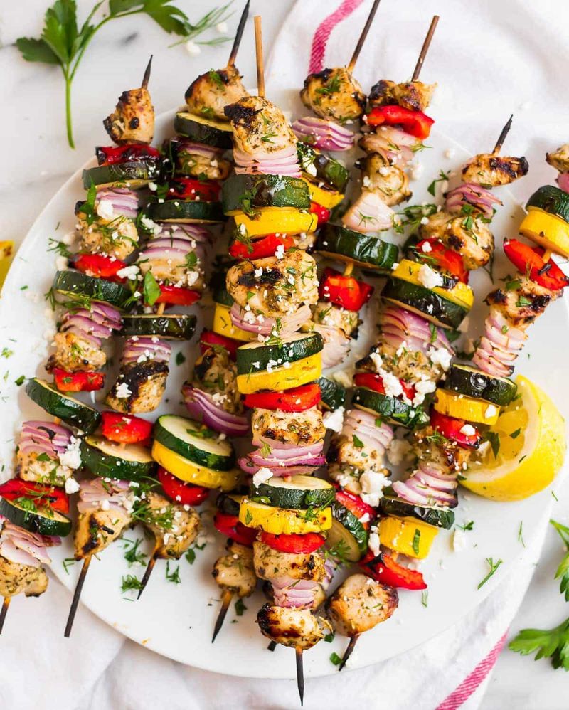 Classic Chicken and Veggie Skewers