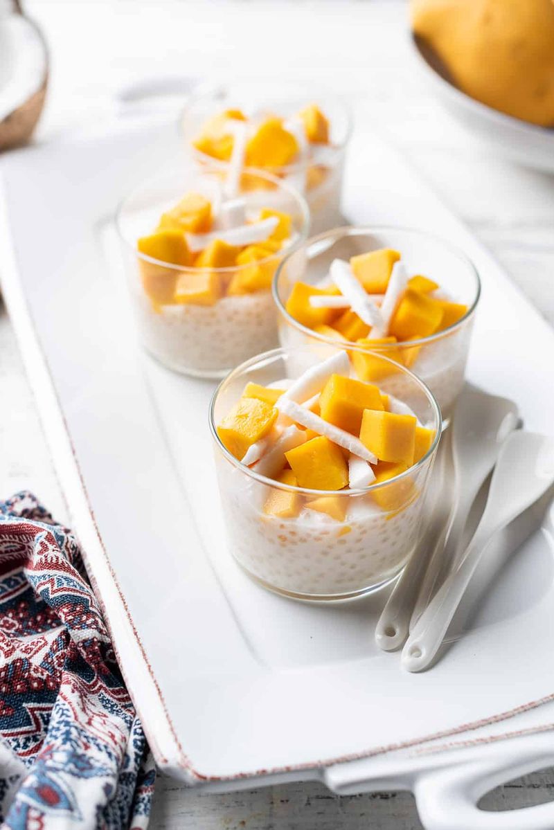 Mango Coconut Pudding