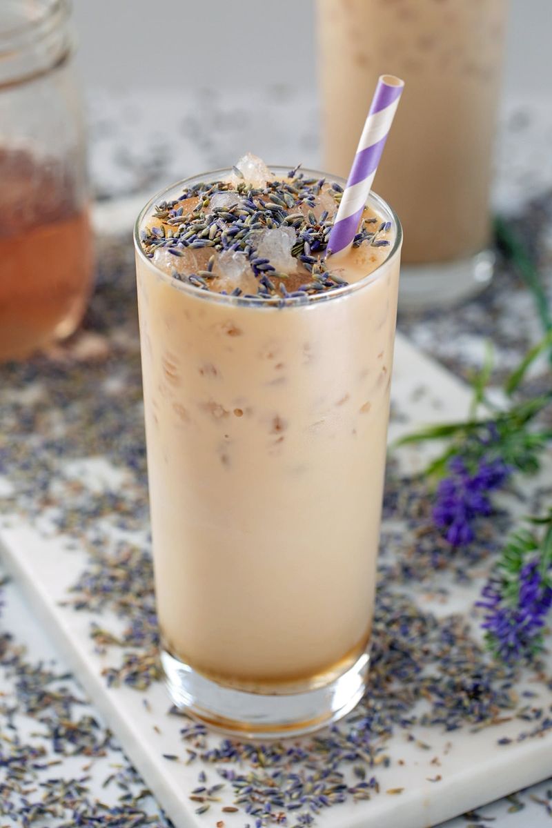 Lavender Iced Latte