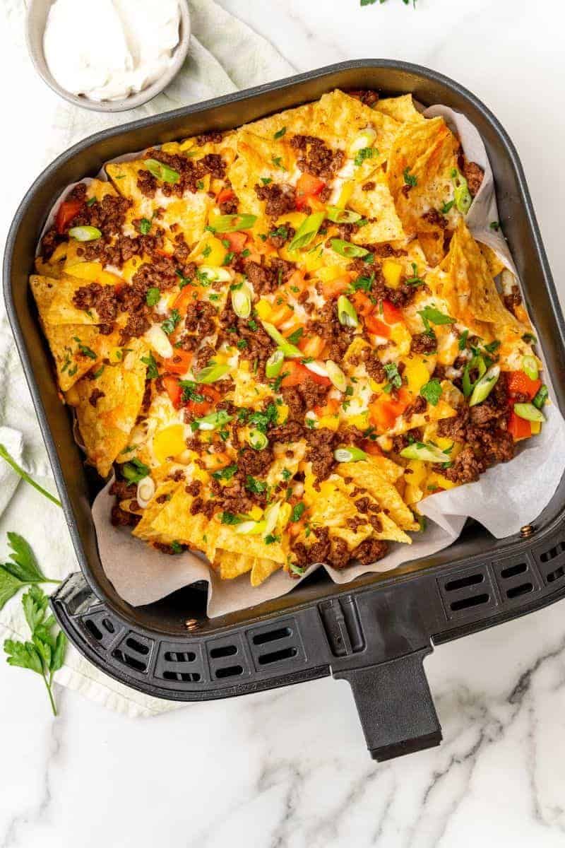 Air Fryer Loaded Nachos