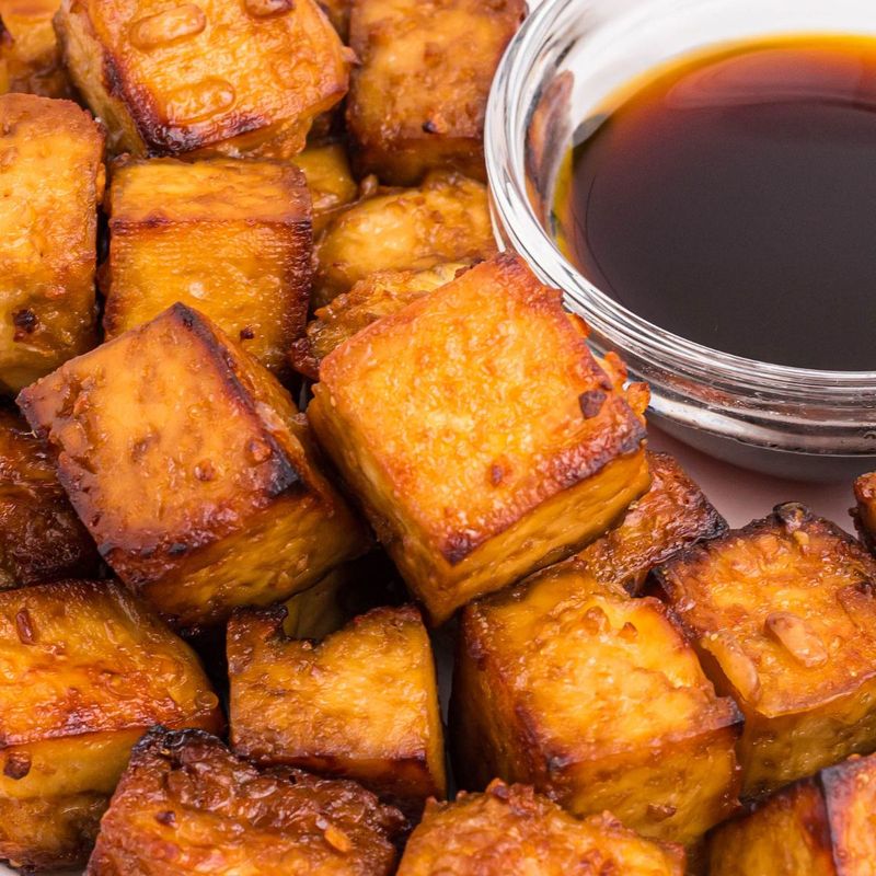 Air Fryer Crispy Tofu Bites