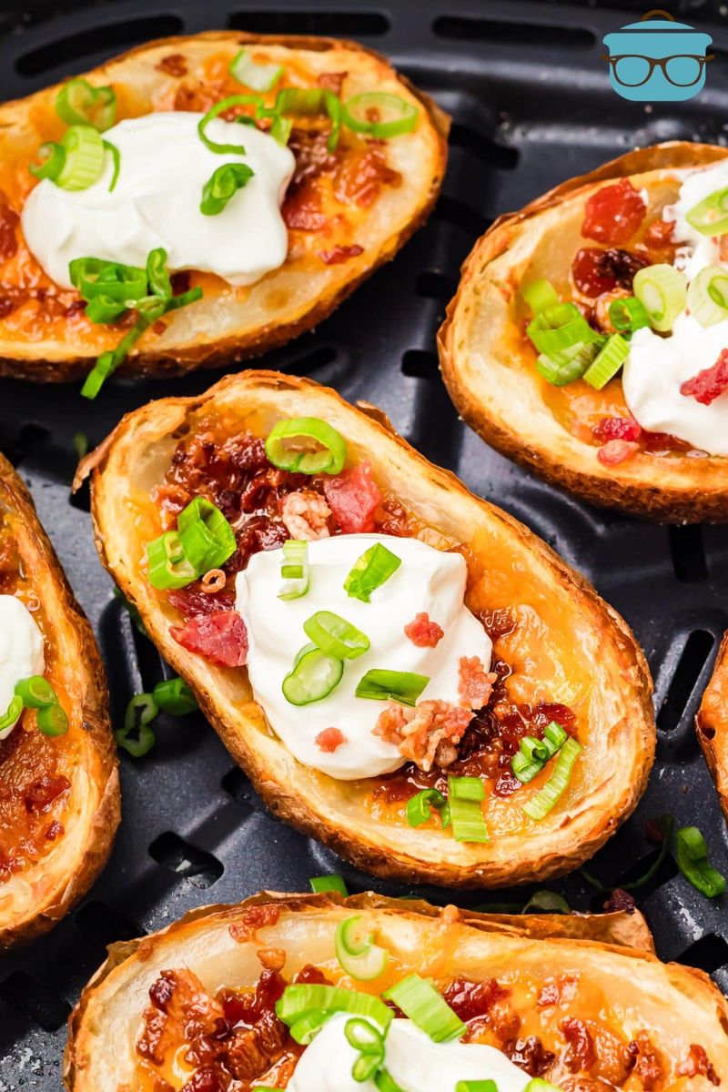 Loaded Air Fryer Potato Skins