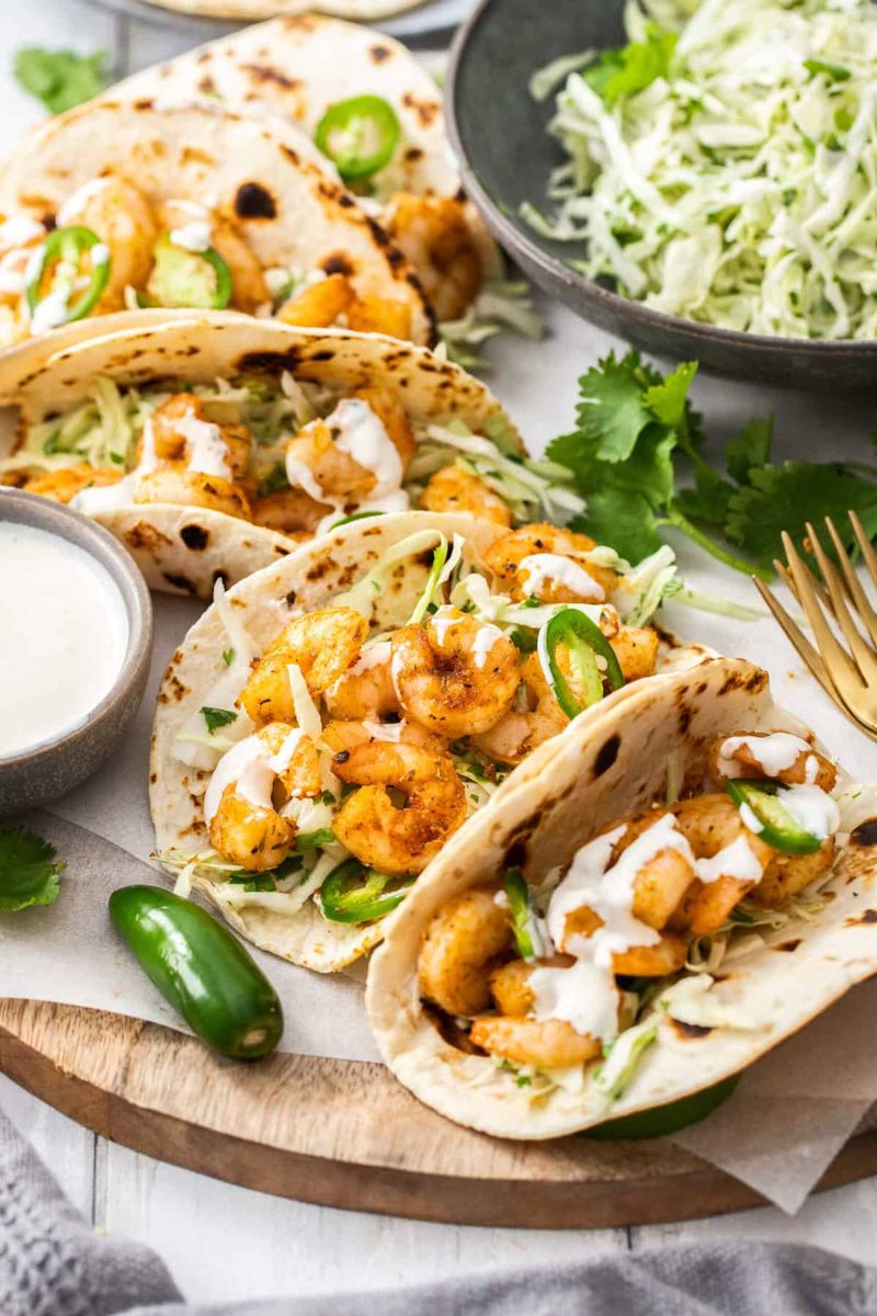 Air Fryer Shrimp Tacos
